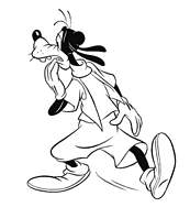 coloriage dingo regarde en arriere